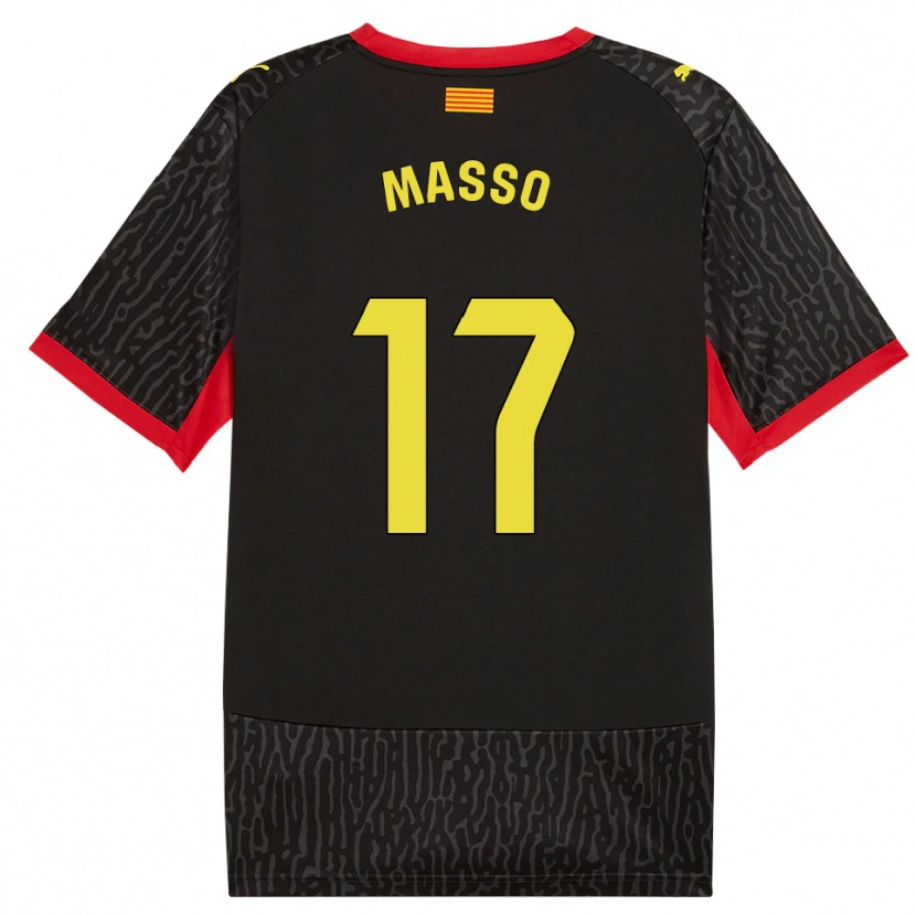 Danxen Kid Ainoa Massó #17 Black Yellow Red Away Jersey 2026/27 T-Shirt