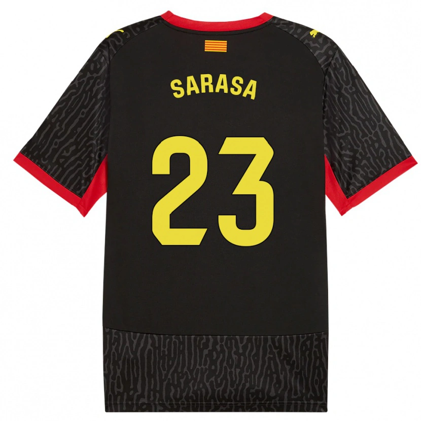 Danxen Kid Javi Sarasa #23 Black Yellow Red Away Jersey 2026/27 T-Shirt