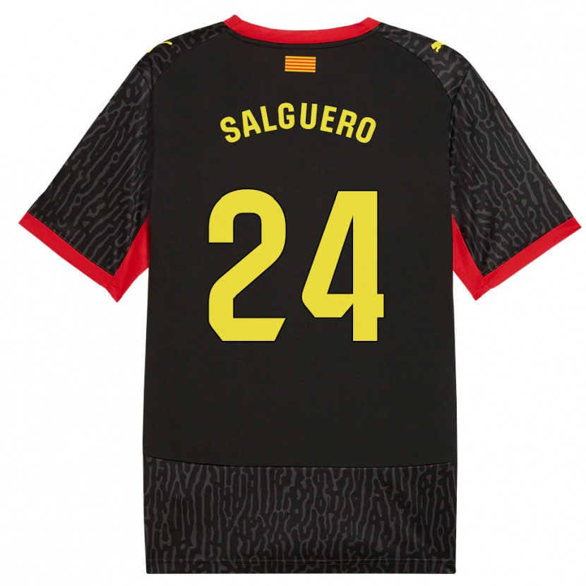 Danxen Kid Antonio Salguero #24 Black Yellow Red Away Jersey 2026/27 T-Shirt