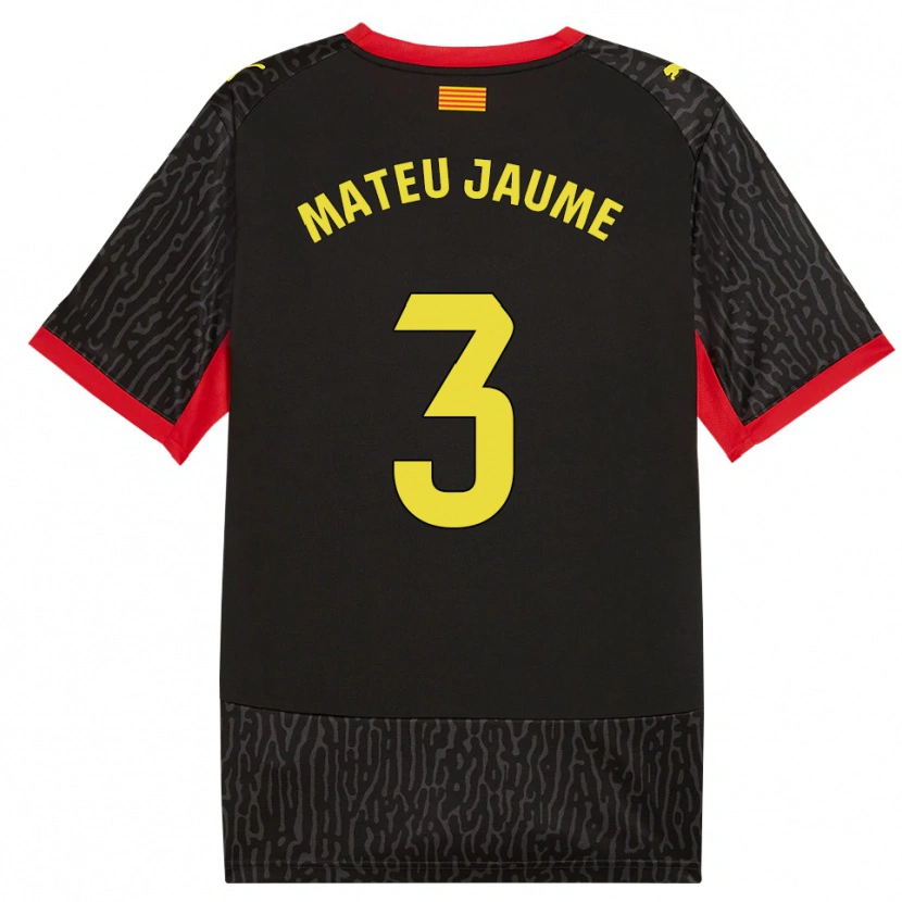 Danxen Kid Mateu Morey #3 Black Yellow Red Away Jersey 2026/27 T-Shirt