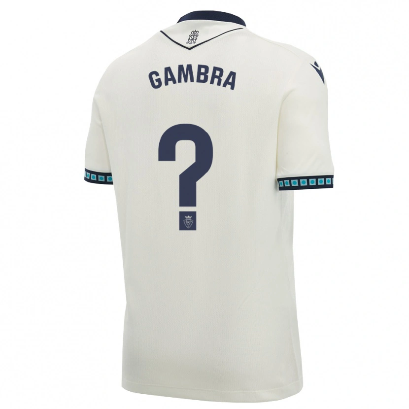 Danxen Kid Javi Gambra #0 White Black Light Sky Blue Away Jersey 2026/27 T-Shirt