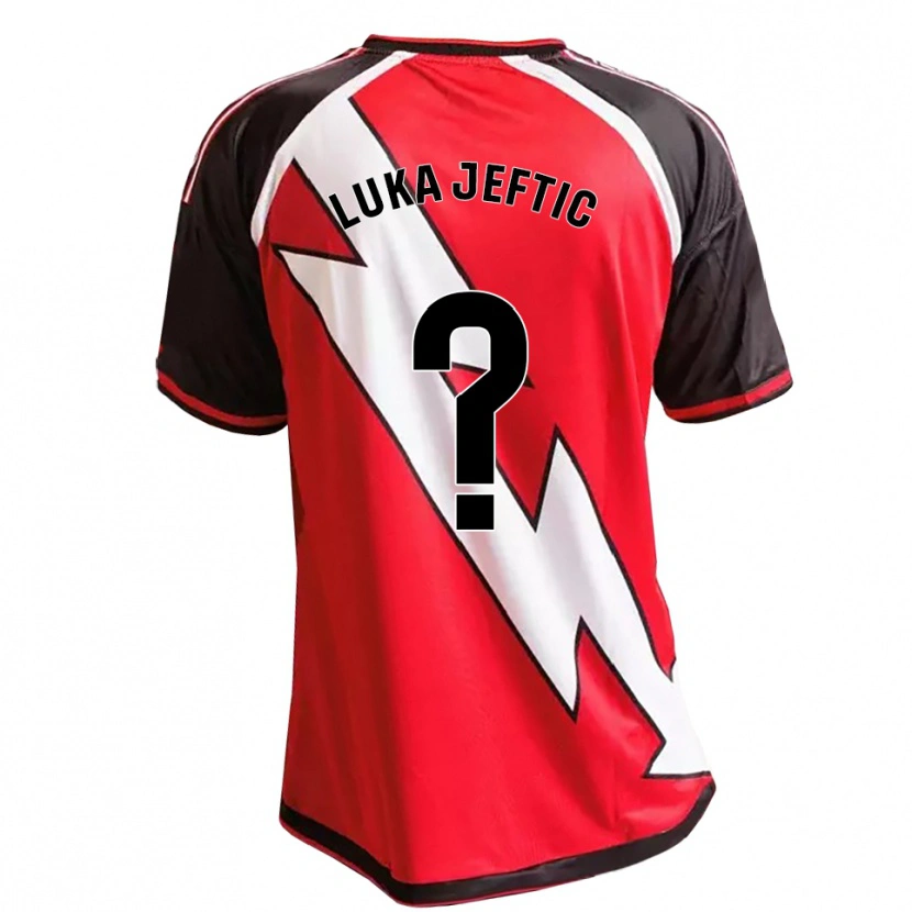 Danxen Kid Luka Jeftic #0 Red Black White Away Jersey 2026/27 T-Shirt