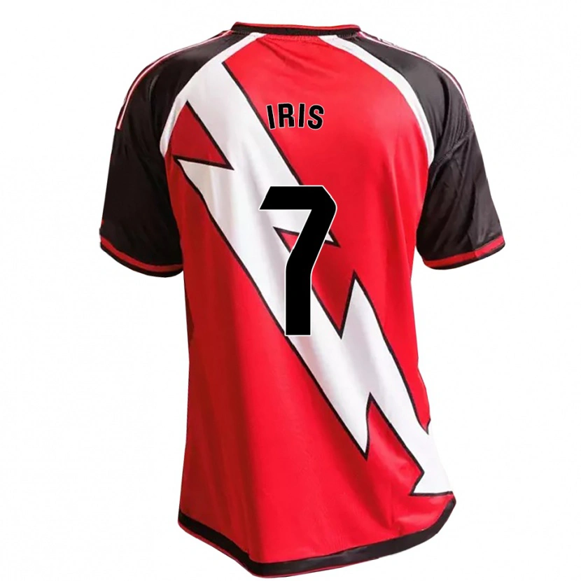 Danxen Kid Iris Ponciano Del Rio #7 Red Black White Away Jersey 2026/27 T-Shirt