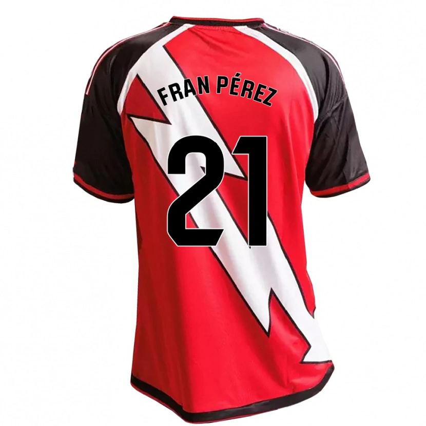 Danxen Kid Fran Pérez #21 Red Black White Away Jersey 2026/27 T-Shirt