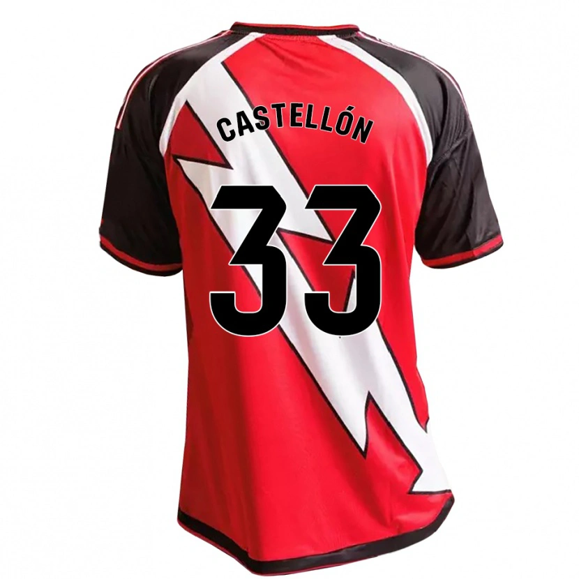 Danxen Kid Sergio Castellón #33 Red Black White Away Jersey 2026/27 T-Shirt