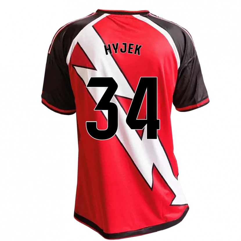 Danxen Kid David Hyjek #34 Red Black White Away Jersey 2026/27 T-Shirt