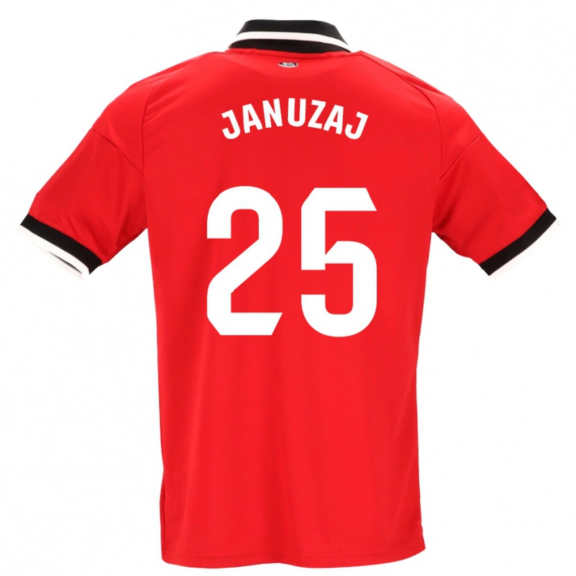 Danxen Kid Adnan Januzaj #25 Black White Red Away Jersey 2026/27 T-Shirt