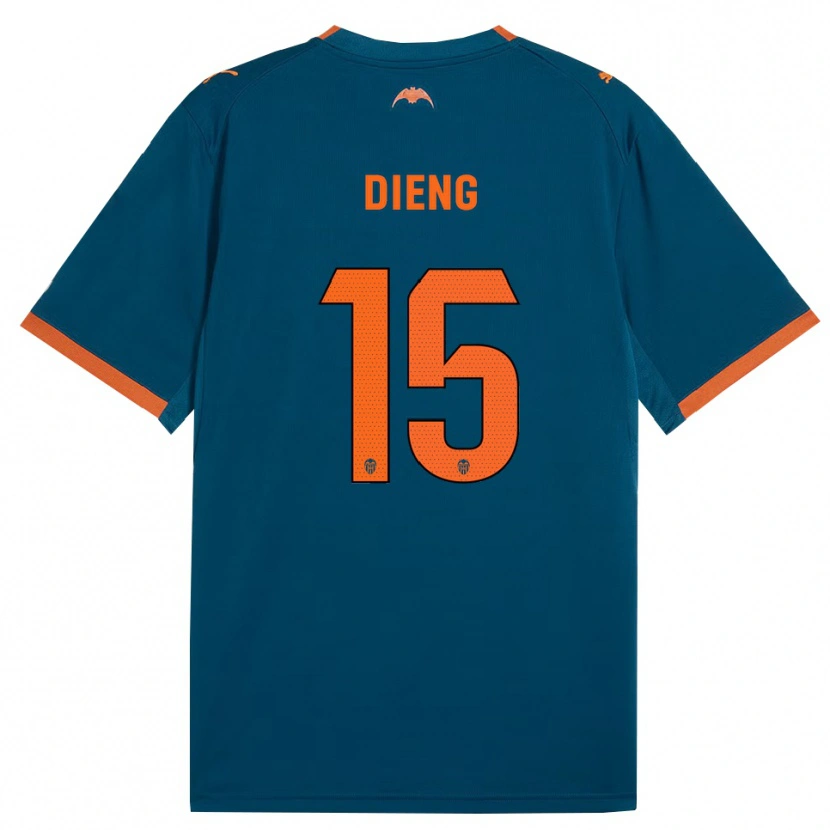 Danxen Kid Aliou Dieng #15 Steel Blue Orange Away Jersey 2026/27 T-Shirt