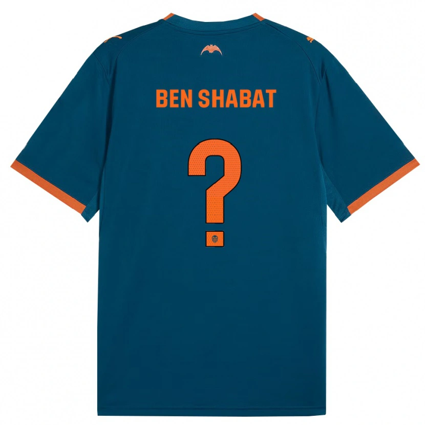 Danxen Kid Arad Ben Shabat #0 Steel Blue Orange Away Jersey 2026/27 T-Shirt