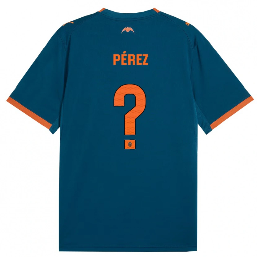 Danxen Kid Ricar Pérez #0 Steel Blue Orange Away Jersey 2026/27 T-Shirt