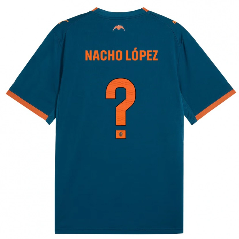Danxen Kid Nacho López #0 Steel Blue Orange Away Jersey 2026/27 T-Shirt