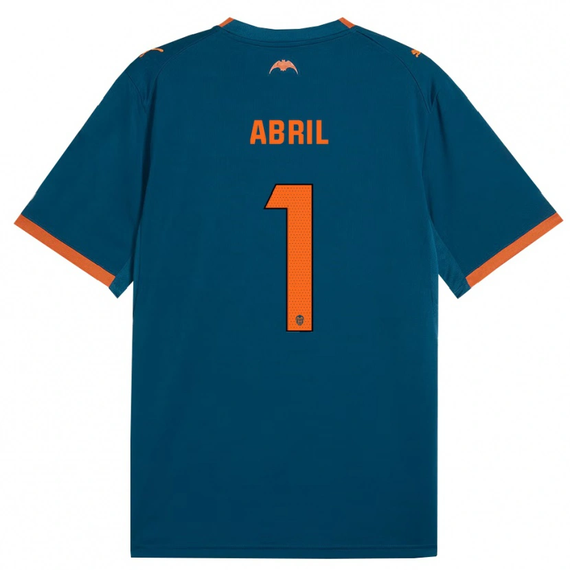 Danxen Kid Vicent Abril #1 Steel Blue Orange Away Jersey 2026/27 T-Shirt