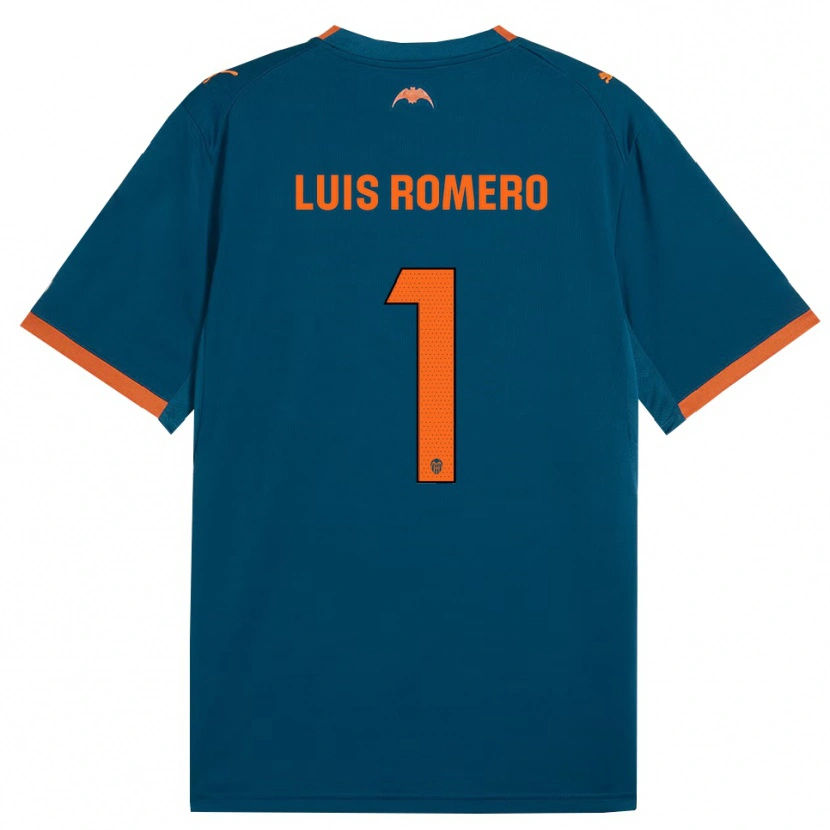Danxen Kid Luis Romero #1 Steel Blue Orange Away Jersey 2026/27 T-Shirt