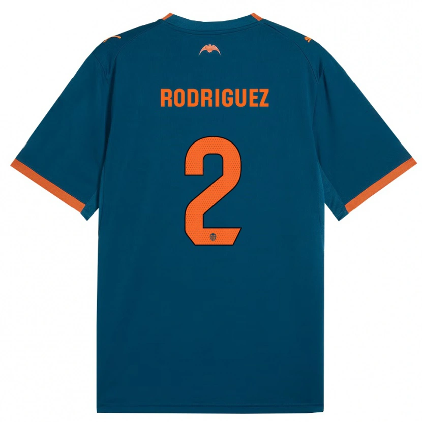 Danxen Kid Guido Rodríguez #2 Steel Blue Orange Away Jersey 2026/27 T-Shirt