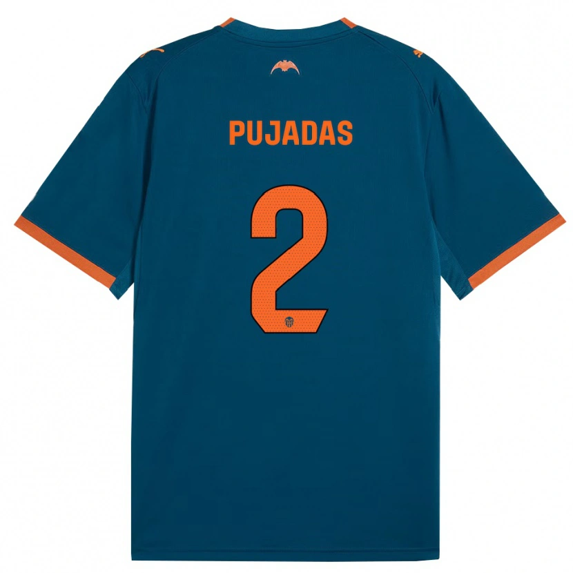 Danxen Kid Berta Pujadas #2 Steel Blue Orange Away Jersey 2026/27 T-Shirt