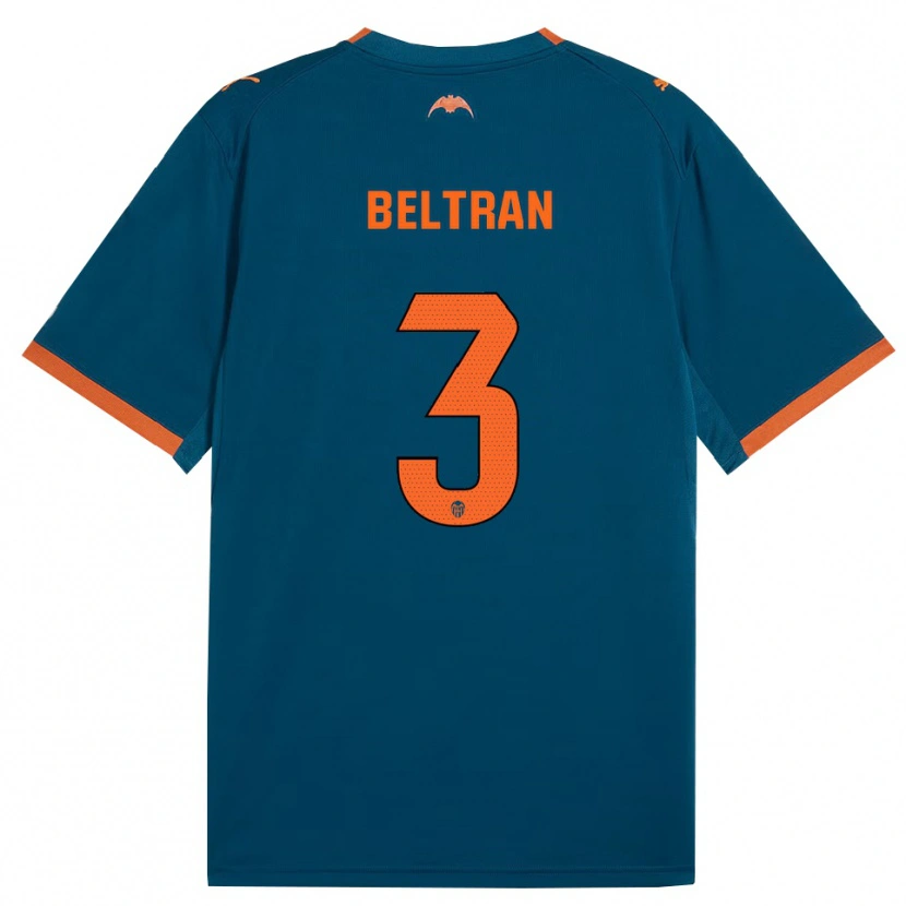 Danxen Kid Bea Beltran #3 Steel Blue Orange Away Jersey 2026/27 T-Shirt