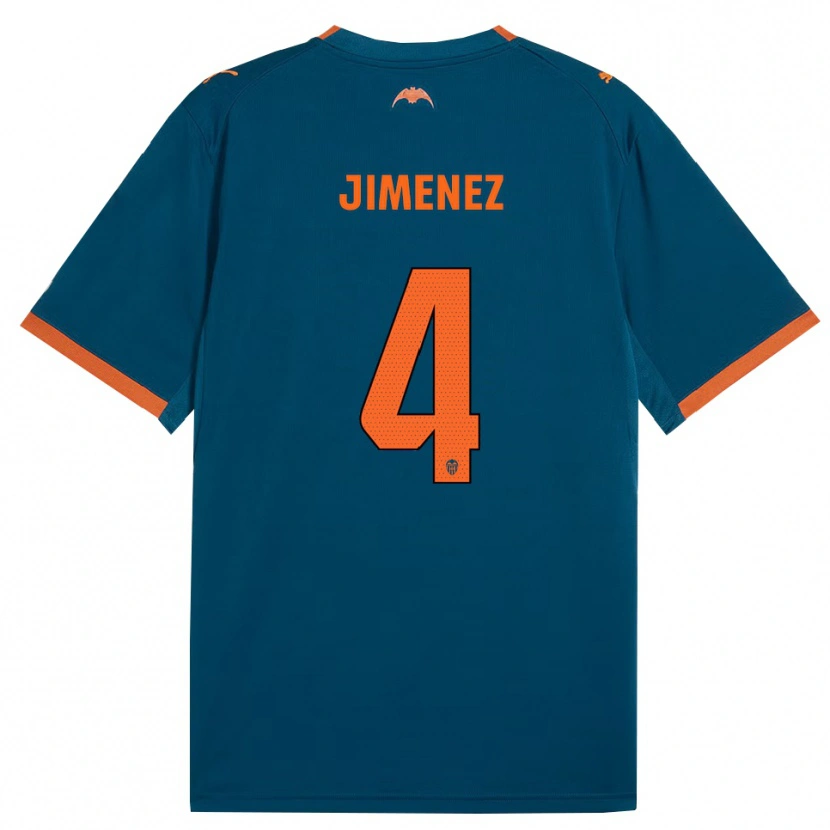 Danxen Kid Maria Jimenez #4 Steel Blue Orange Away Jersey 2026/27 T-Shirt