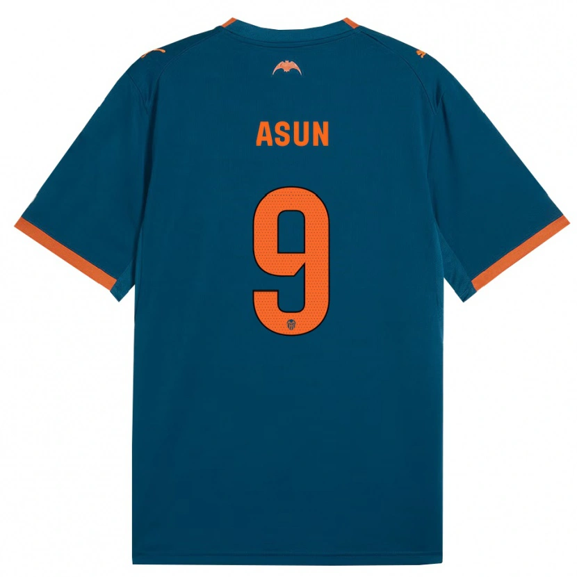 Danxen Kid Asun #9 Steel Blue Orange Away Jersey 2026/27 T-Shirt