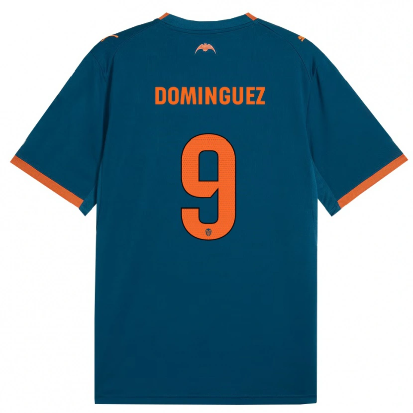 Danxen Kid Mario Dominguez #9 Steel Blue Orange Away Jersey 2026/27 T-Shirt