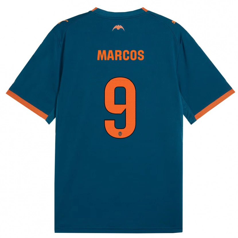 Danxen Kid Ana Marcos #9 Steel Blue Orange Away Jersey 2026/27 T-Shirt