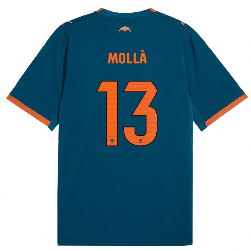 Danxen Kid Pablo Mollà #13 Steel Blue Orange Away Jersey 2026/27 T-Shirt