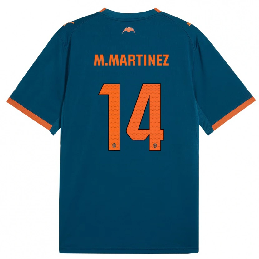 Danxen Kid Marc Martinez #14 Steel Blue Orange Away Jersey 2026/27 T-Shirt