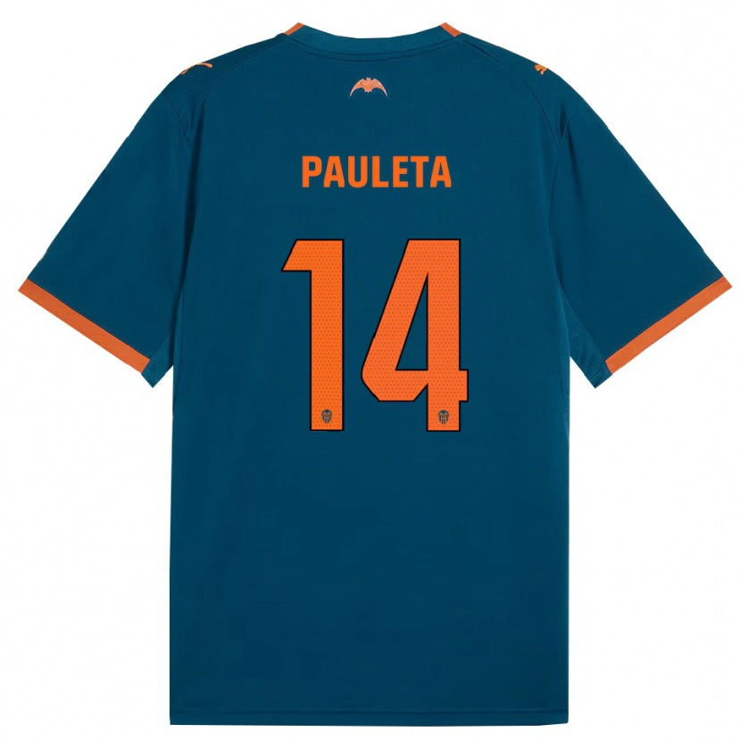 Danxen Kid Paula Sancho González #14 Steel Blue Orange Away Jersey 2026/27 T-Shirt