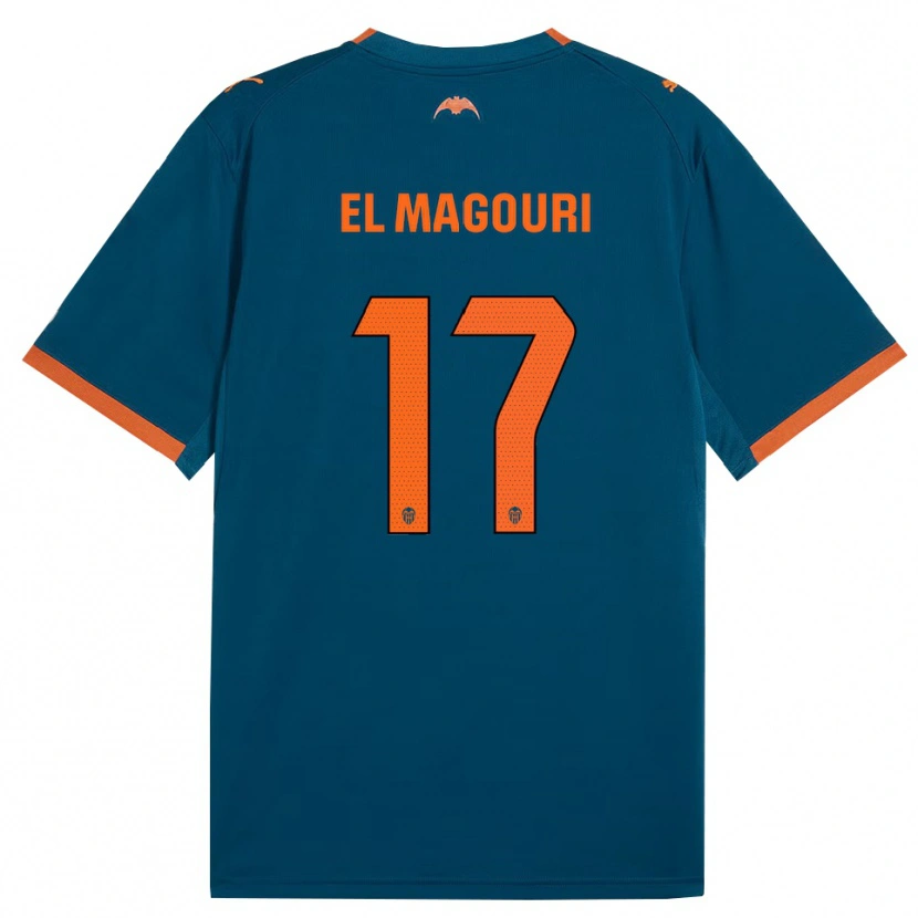 Danxen Kid Anas El Magouri #17 Steel Blue Orange Away Jersey 2026/27 T-Shirt