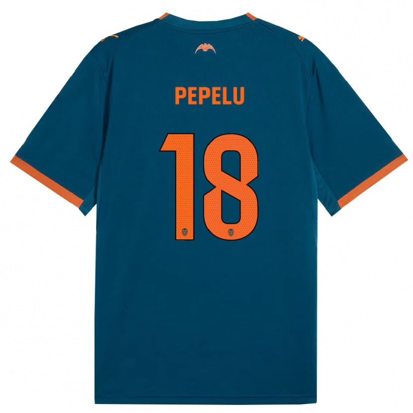 Danxen Kid Pepelu #18 Steel Blue Orange Away Jersey 2026/27 T-Shirt