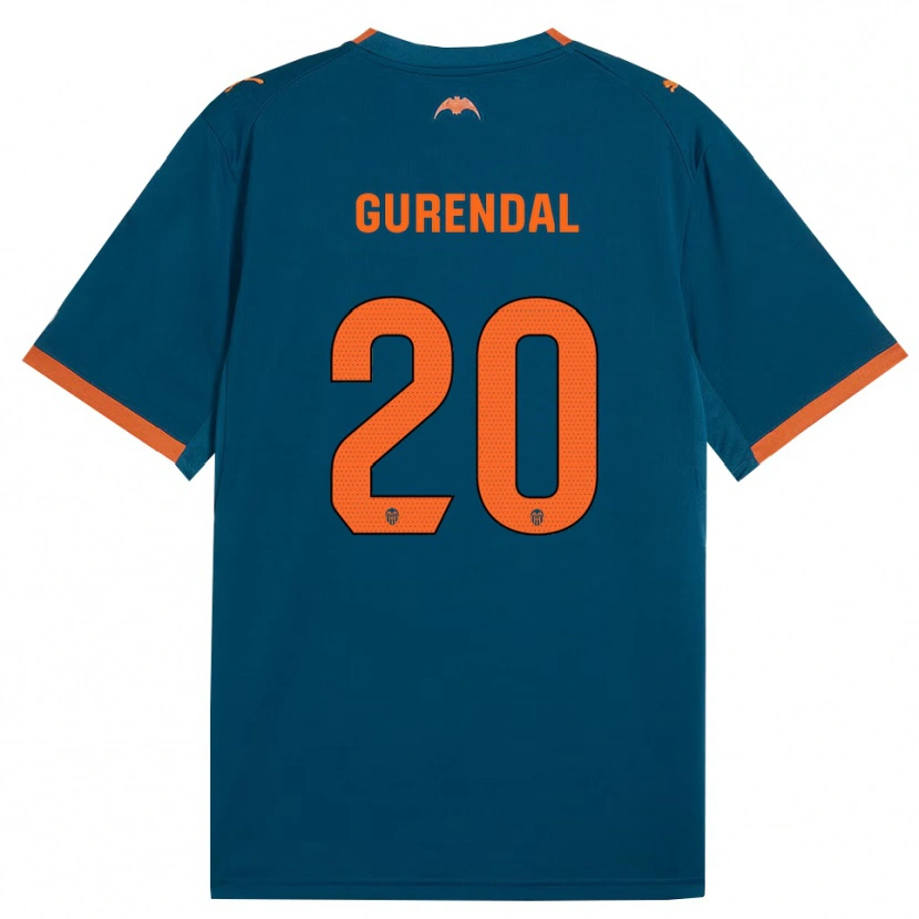 Danxen Kid Alexander Gurendal #20 Steel Blue Orange Away Jersey 2026/27 T-Shirt