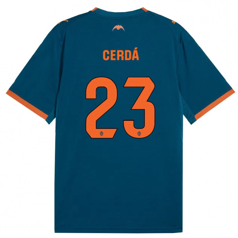 Danxen Kid Alex Cerdá #23 Steel Blue Orange Away Jersey 2026/27 T-Shirt