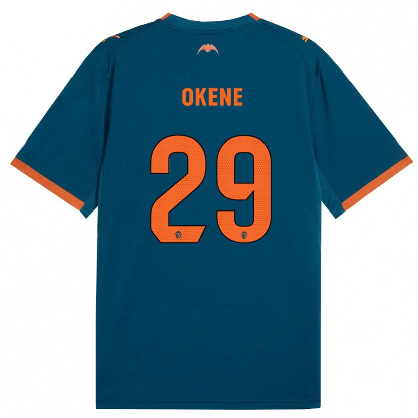 Danxen Kid Andrea Okene #29 Steel Blue Orange Away Jersey 2026/27 T-Shirt