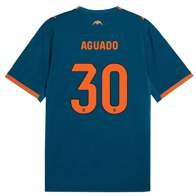 Danxen Kid Julia Aguado #30 Steel Blue Orange Away Jersey 2026/27 T-Shirt