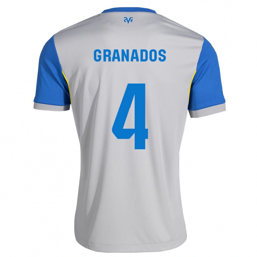 Danxen Kid Carlos Granados #4 Dodger Blue Grey Away Jersey 2026/27 T-Shirt