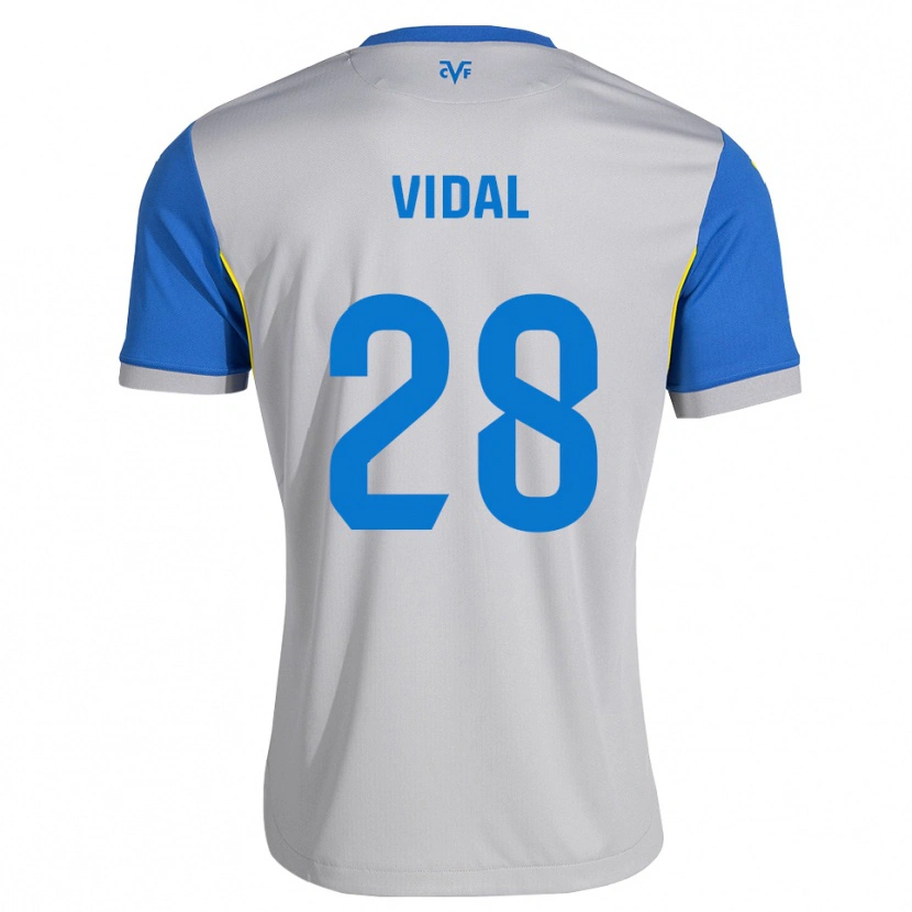 Danxen Kid Aran Vidal #28 Dodger Blue Grey Away Jersey 2026/27 T-Shirt
