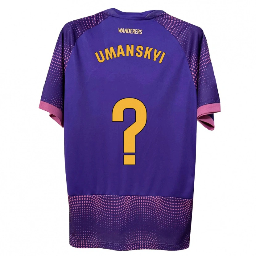 Danxen Kid Volodymyr Umanskyi #0 Purple White Pink Away Jersey 2026/27 T-Shirt