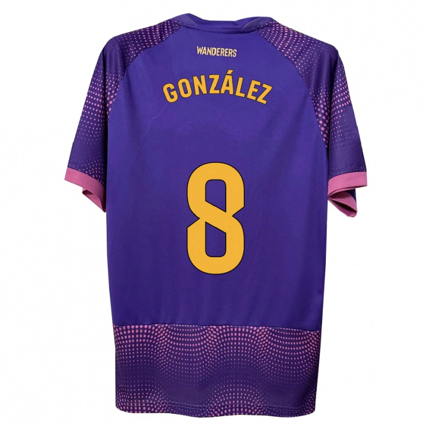 Danxen Kid Nico González #8 Purple White Pink Away Jersey 2026/27 T-Shirt