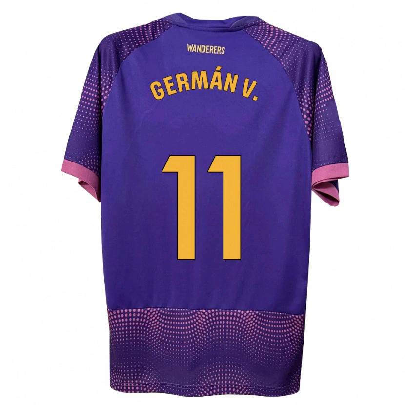 Danxen Kid Germán Valera #11 Purple White Pink Away Jersey 2026/27 T-Shirt