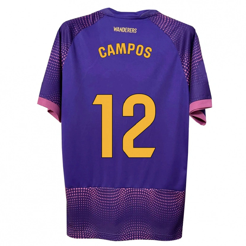Danxen Kid Álex Campos #12 Purple White Pink Away Jersey 2026/27 T-Shirt