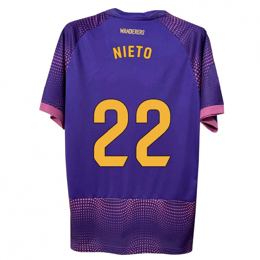 Danxen Kid Dani Nieto #22 Purple White Pink Away Jersey 2026/27 T-Shirt