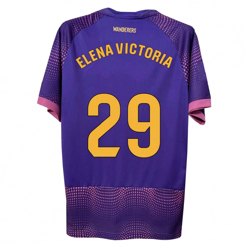 Danxen Kid Elena Victoria Mas Berna #29 Purple White Pink Away Jersey 2026/27 T-Shirt