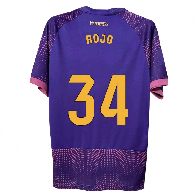 Danxen Kid Pablo Rojo #34 Purple White Pink Away Jersey 2026/27 T-Shirt