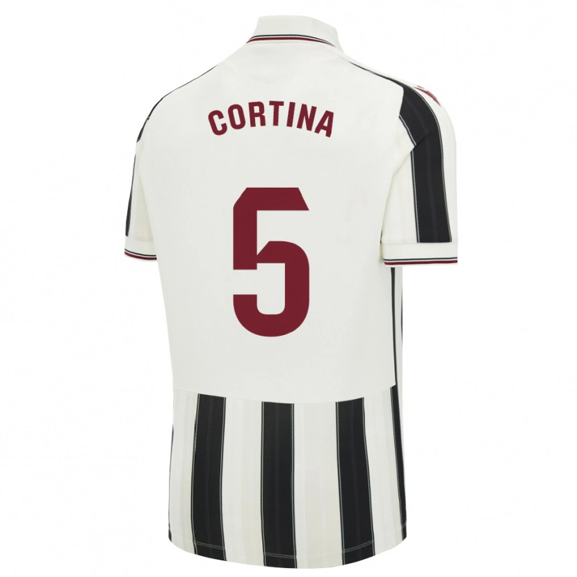 Danxen Kid Borja Cortina #5 Black White Red Away Jersey 2026/27 T-Shirt