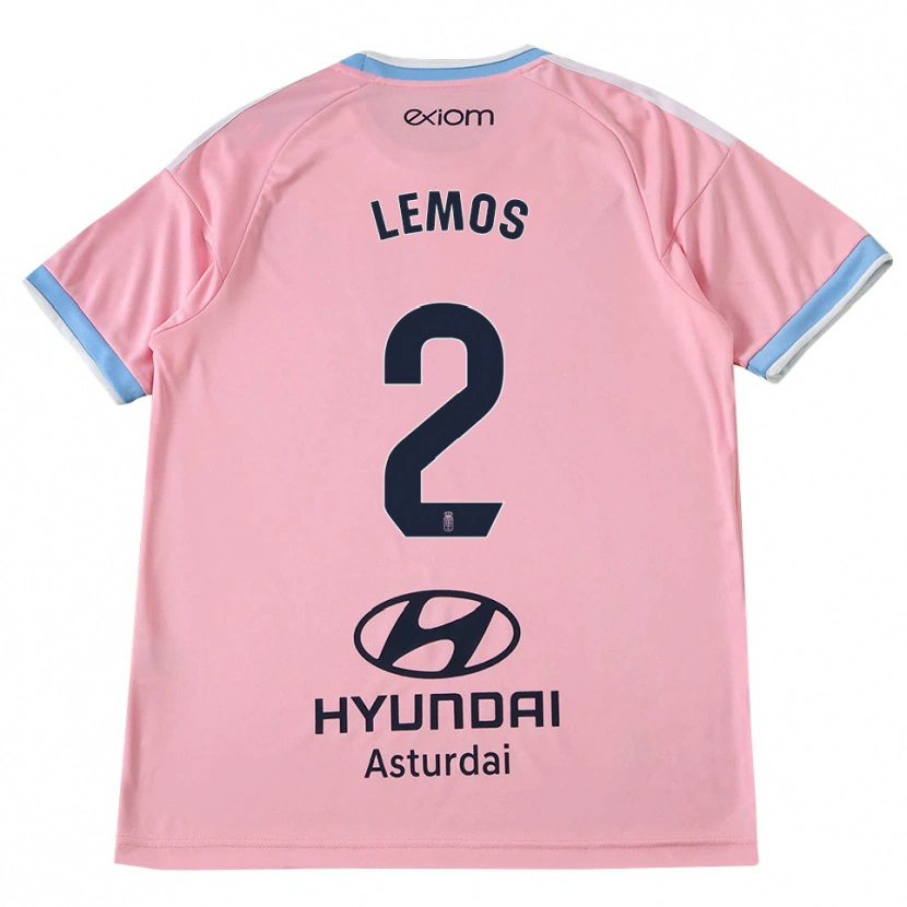 Danxen Kid Álvaro Lemos #2 Cornflower Blue Pink Away Jersey 2026/27 T-Shirt
