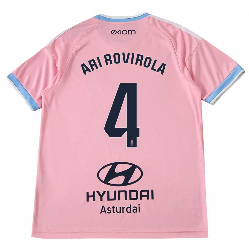 Danxen Kid Ari Rovirola #4 Cornflower Blue Pink Away Jersey 2026/27 T-Shirt