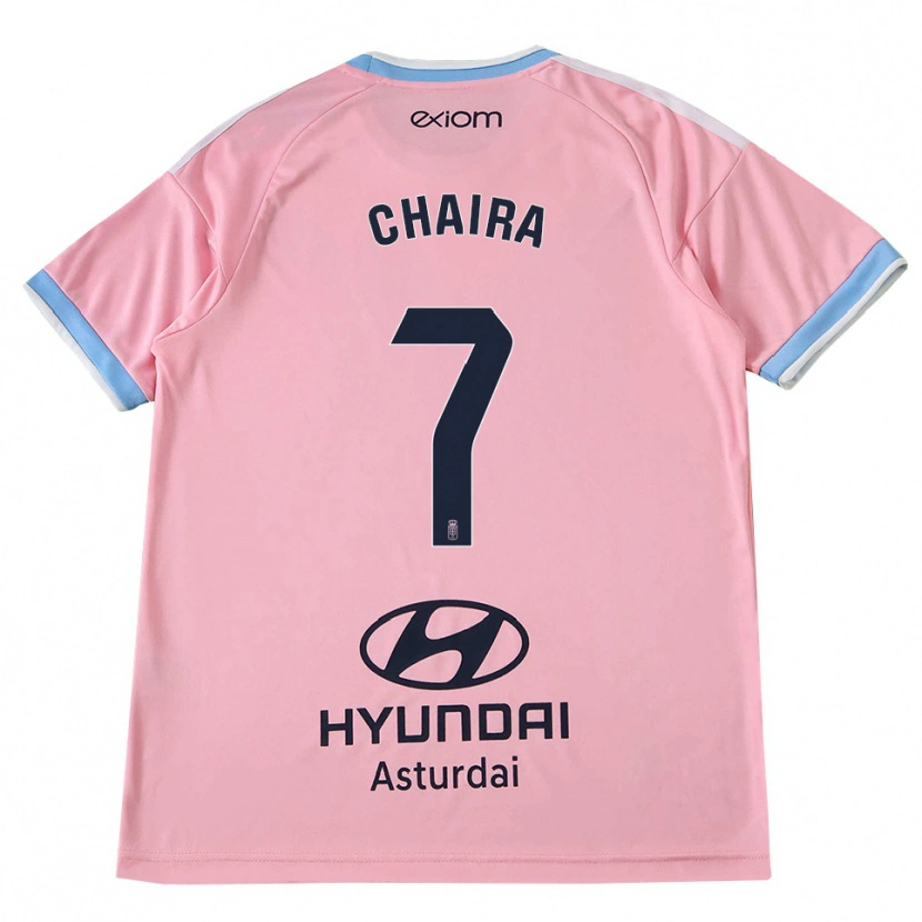 Danxen Kid Ilyas Chaira #7 Cornflower Blue Pink Away Jersey 2026/27 T-Shirt