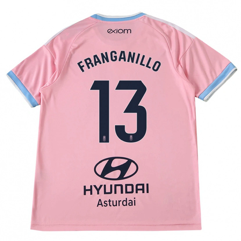 Danxen Kid Samu Franganillo #13 Cornflower Blue Pink Away Jersey 2026/27 T-Shirt