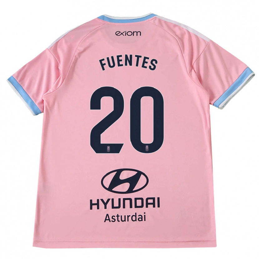 Danxen Kid Jaime Fuentes #20 Cornflower Blue Pink Away Jersey 2026/27 T-Shirt