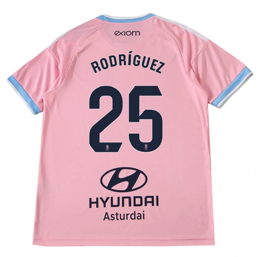 Danxen Kid Álvaro Rodríguez #25 Cornflower Blue Pink Away Jersey 2026/27 T-Shirt