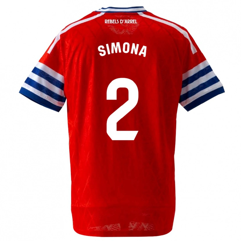 Danxen Kid Estefanía Botero Granda #2 Royal Blue Red Away Jersey 2026/27 T-Shirt